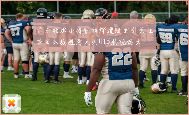 广东铭途小将张皓烨遭殴打引关注曾率队战胜意大利U15展现实力
